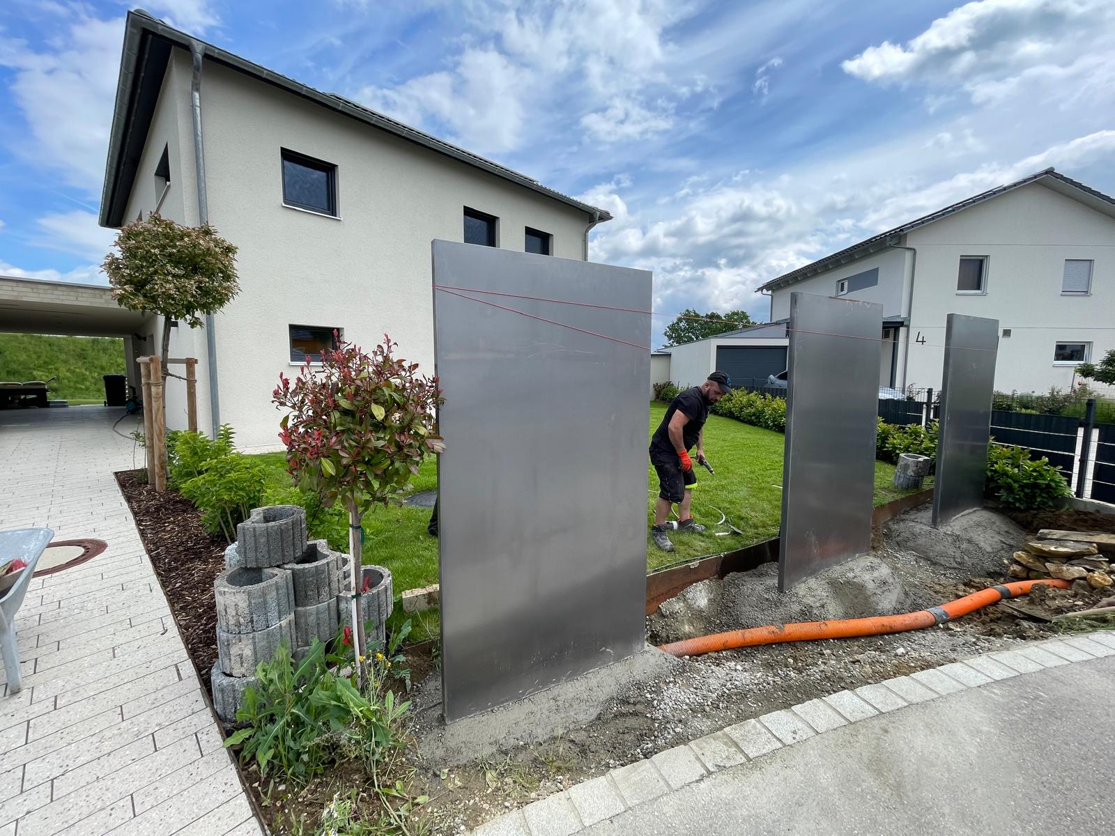 Metall Sichtschutz Garten Außenanlage